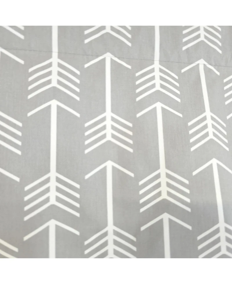 Rlf Home 100% Cotton Native Cornice With Poly/Cotton Ivory lining Rod Pocket Valance 50" x 17" Sil