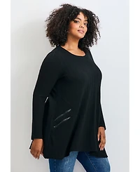 Avenue Women's Alina Hacci Zip Detail Tunic