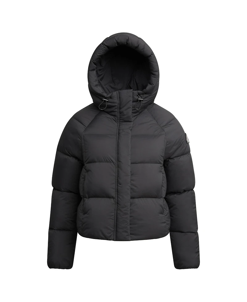 JACK1T Women's Cloud Cropped Hooded Puffer Jacket