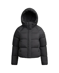 JACK1T Women's Cloud Cropped Hooded Puffer Jacket