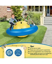 7.5 Foot Giant Inflatable Dome Rocker Bouncer with 6 Built-in Handles for Kids