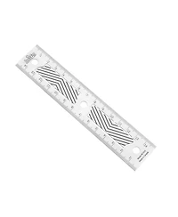 JessEm 07414 Stainless Steel 150mm Precision Ruler with Patented Flex Grip and Fade Resistant Markings