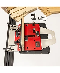 JessEm 06300 Precision Finger Box Joint Jig for Router Tables with 3 Aluminum Keys Smooth Bearing Glide System