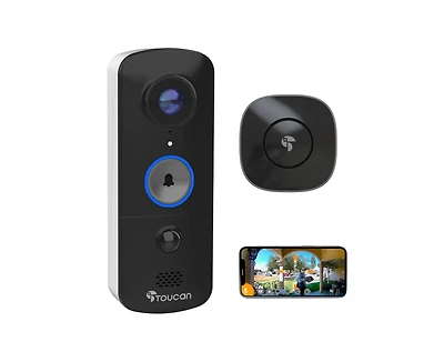 Toucan Wireless Video Doorbell V3 No Subscription Required