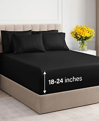 Microfiber Sheet Set 18" - 24" Inch Extra Deep Pocket California King