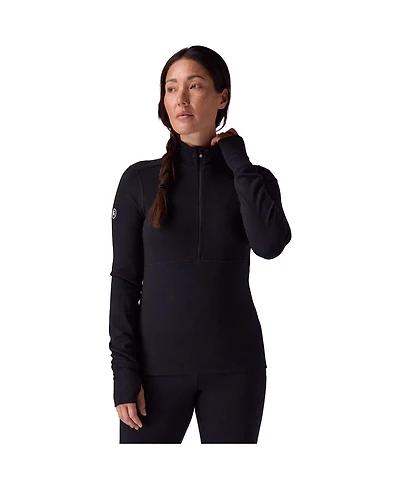 Backcountry Women's Cedars Rws Merino Mid-Wt Baselayer 1/4-Zip Top Midweight Long Underwear Tops