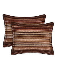 J Queen New York Sundance Chenille Stripe 4-Pc. Comforter Set