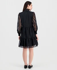 Robbie Bee Women's Tiered Shirtdess