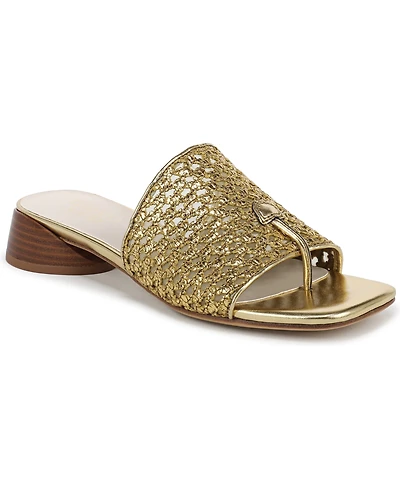 Franco Sarto Women's Loran Stacked Heel Slide Dress Sandals