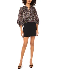 Vince Camuto Women's Printed 3/4-Sleeve Top