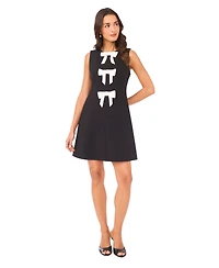 CeCe Women's Attached Bows Sleeveless Mini Dress