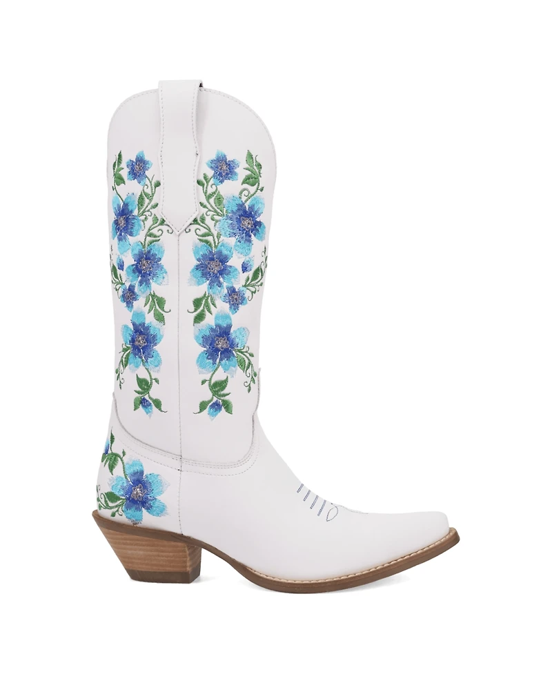 Dingo Women's Shoes Designed With Floral Embroidery(Posie) - Boots.