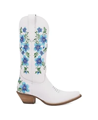 Dingo Women's Shoes Designed With Floral Embroidery(Posie) - Boots.