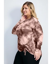 Avenue Women's Skylar Tie Dye Hacci Top