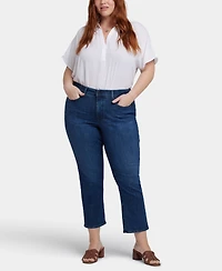 Nydj Plus Marilyn Straight Ankle Jeans