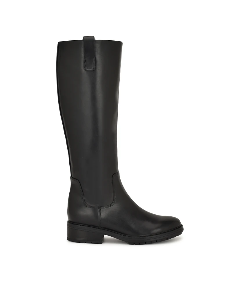 Nine West Women's Leigha Tall Block Heel Riding Boots