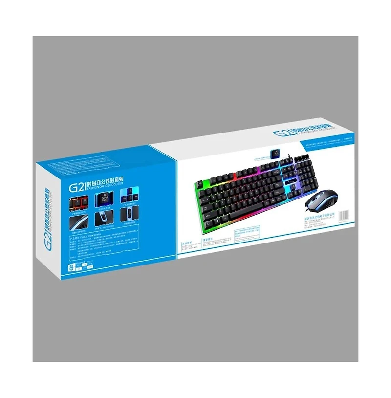 Cowin Led Gaming Keyboard and Mouse Combo with Rainbow Backlit