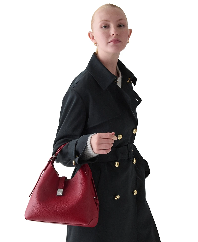 Kate Spade New York Deco Medium Pebbled Leather Crossbody Tote Bag