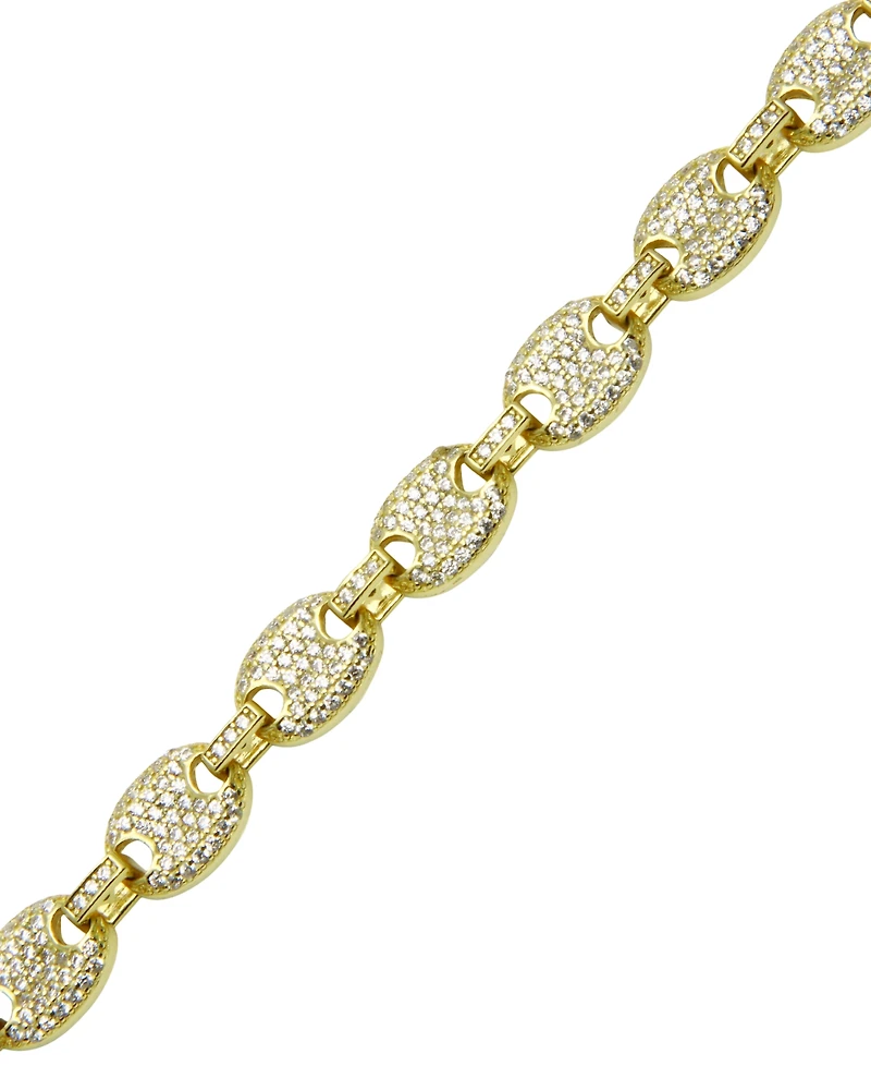 Macy's Cubic Zirconia and Yellow Ip Necklace (8mm) in Sterling Silver