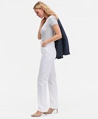 I.n.c. International Concepts Women's High-Rise Straight-Leg Jeans, Macy's Exclusive