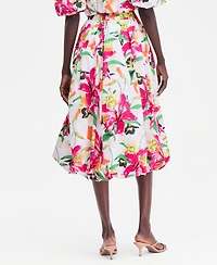 I.n.c. International Concepts Women's Bubble-Hem Midi Skirt, Macy's Exclusive