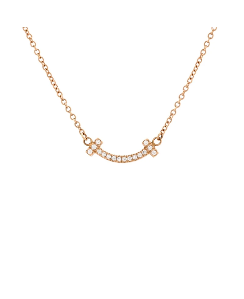 Pre-Owned Tiffany & Co T Smile Pendant Necklace