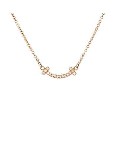 Pre-Owned Tiffany & Co T Smile Pendant Necklace