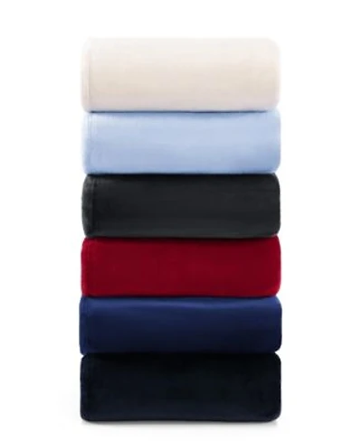 Tommy Hilfiger Solid Plush Blanket