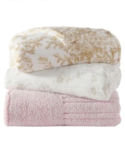 Laura Ashley Bedford Printed Plush Heated Blanket