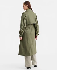 Bar Iii Women's Belted Oversized-Sleeve Trench Coat, Macy's Exclusive