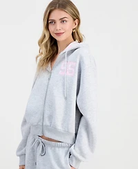 Madden Girl Juniors' Zip Up With Inner Beauty Sweatshirt
