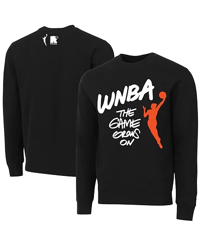 Round21 Men's and Women's Black Wnba Statement Pullover Sweatshirt