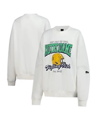 Hype and Vice Women's White Notre Dame Fighting Irish Classic Era Sweatshirt