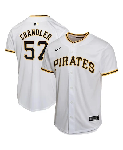 Nike Big Boys and Girls Bubba Chandler White Pittsburgh Pirates Home Player Game Jersey