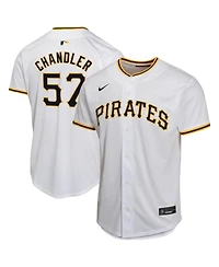 Nike Big Boys and Girls Bubba Chandler White Pittsburgh Pirates Home Player Game Jersey