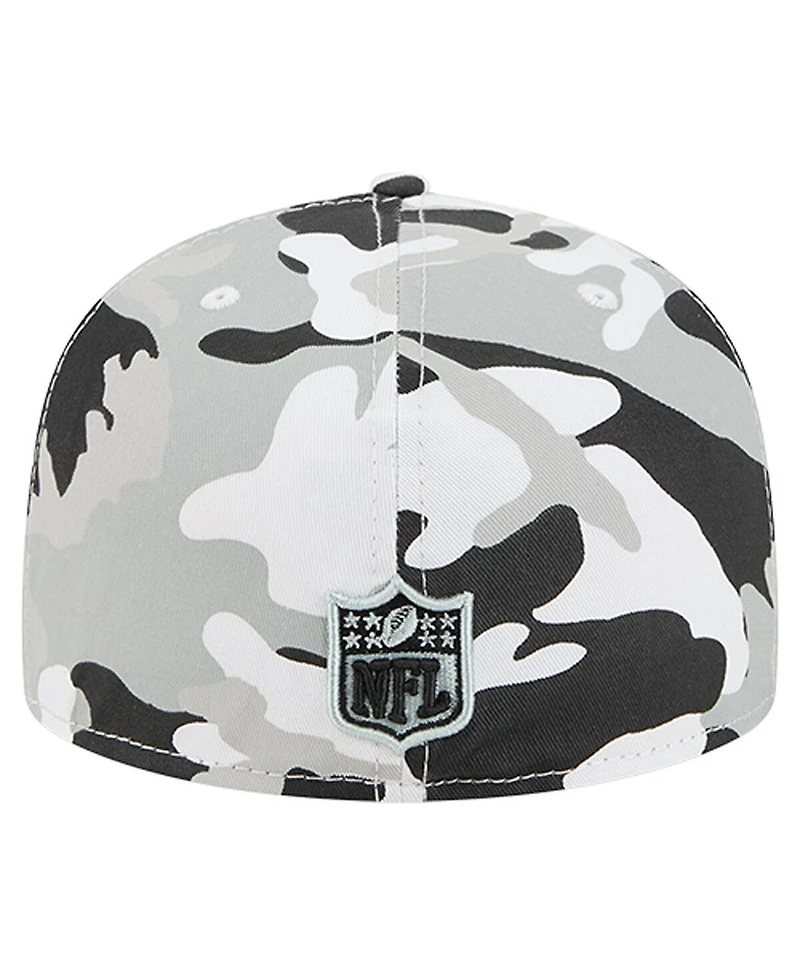 New Era Men's Silver/Black Las Vegas Raiders 59FIFTY Fitted Hat