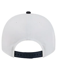 New Era Men's White/Navy Michigan Wolverines Retro 2024 Rose Bowl Champions 9FIFTY A-Frame Snapback Hat