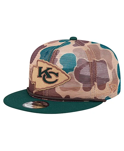 New Era Men's Camo Kansas City Chiefs Duck Camo 9FIFTY Snapback Hat