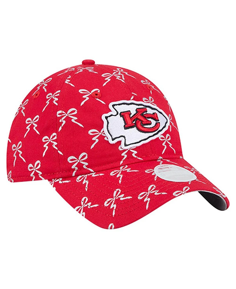New Era Women's Red Kansas City Chiefs Ribbon 9TWENTY Adjustable Hat
