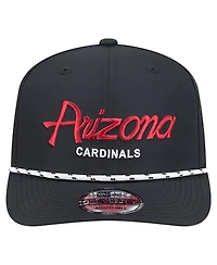 New Era Men's Black Arizona Cardinals Script 9SEVENTY Adjustable Hat