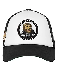 Mitchell & Ness Big Boys and Girls White Los Angeles Kings Mascot Adjustable Trucker Hat