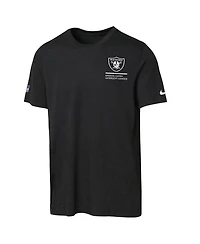 Nike Big Boys and Girls Black Las Vegas Raiders 2025 Nfl Crucial Catch Tri-Blend Dri-fit T-Shirt