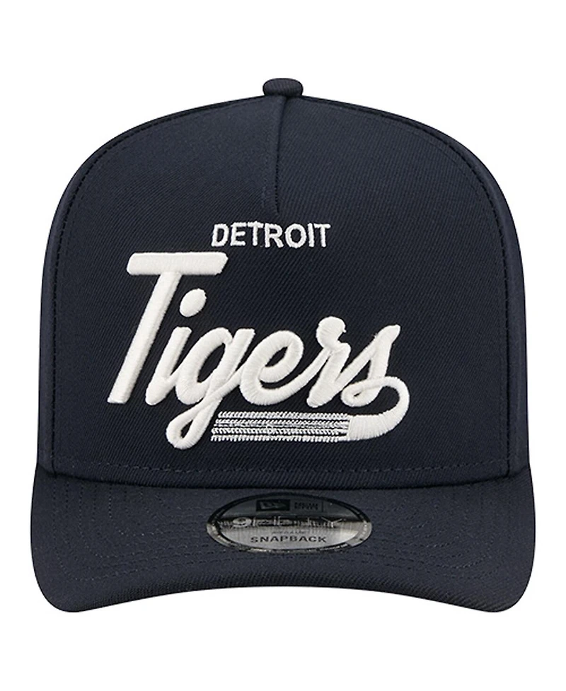 New Era Men's Navy Detroit Tigers Local Play A-Frame 9FIFTY Snapback Hat