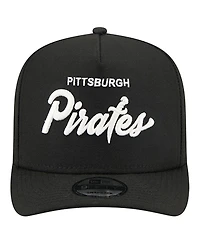 New Era Men's Black Pittsburgh Pirates Local Play A-Frame 9FIFTY Snapback Hat