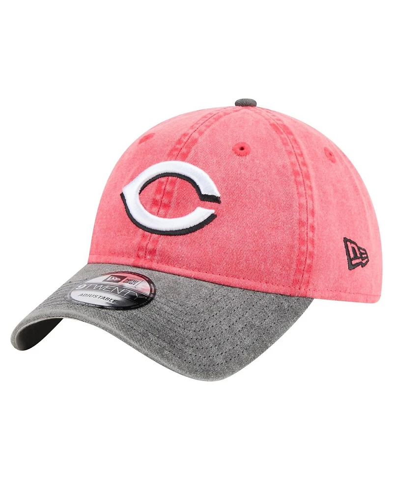 New Era Men's Red/Black Cincinnati Reds Select 9TWENTY Adjustable Hat