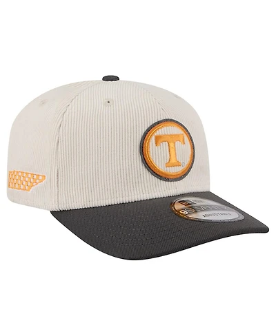 New Era Men's Cream/Charcoal Tennessee Volunteers Loyal Corduroy 9SEVENTY Adjustable Hat