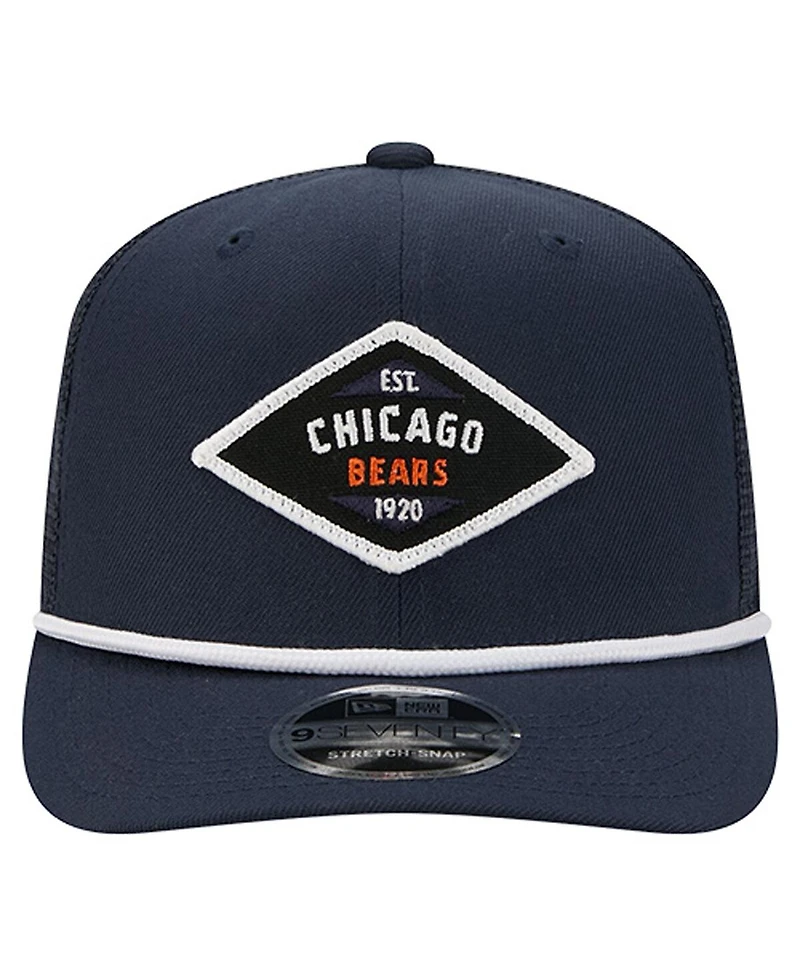 New Era Men's Navy Chicago Bears Team 9SEVENTY Adjustable Hat