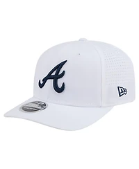 New Era Men's White Atlanta Braves Coolera 9SEVENTY Adjustable Hat