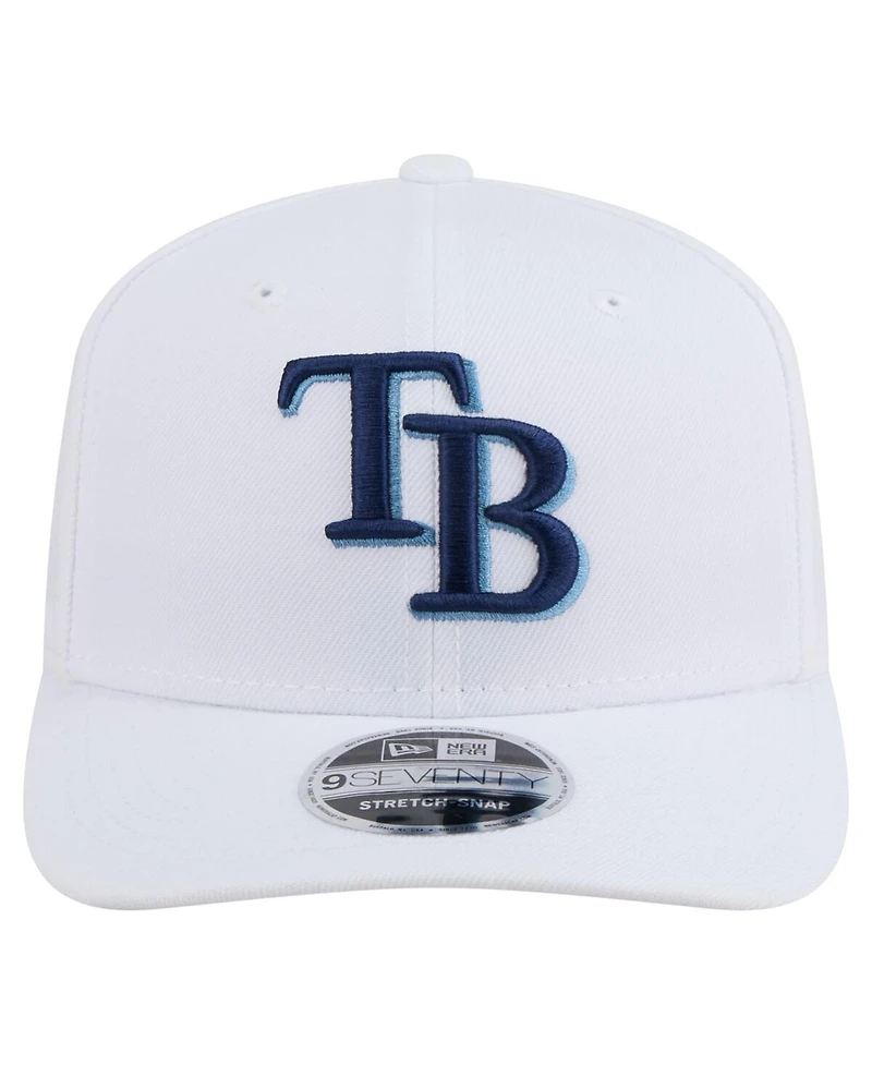 New Era Men's White Tampa Bay Rays Coolera 9SEVENTY Adjustable Hat