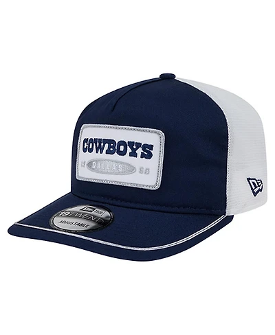 New Era Men's Navy/White Dallas Cowboys Patch 19TWENTY Adjustable Hat